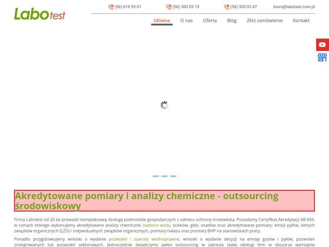 LABOTEST Laboratorium Analiz Fizykochemicznych